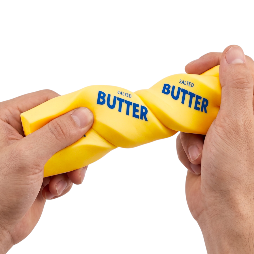 Duże MASŁO Gniotek Antystresowy Kostka MASŁA Salted Butter Squishy HIT TIK TOK 2026!