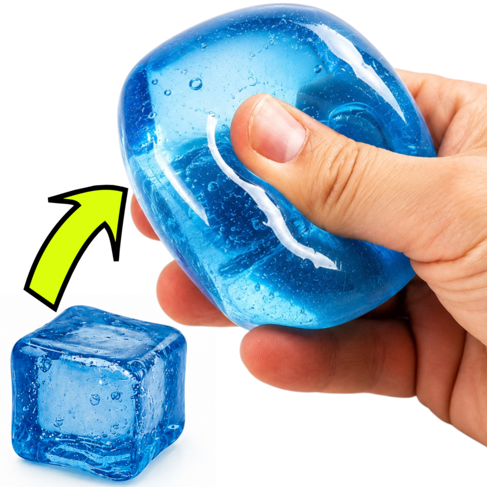 KOSTKA LODU Ice Cube Gniotek Antystresowy Nice Cube 5cm 150g Tik Tok 2026! TOMDORIX