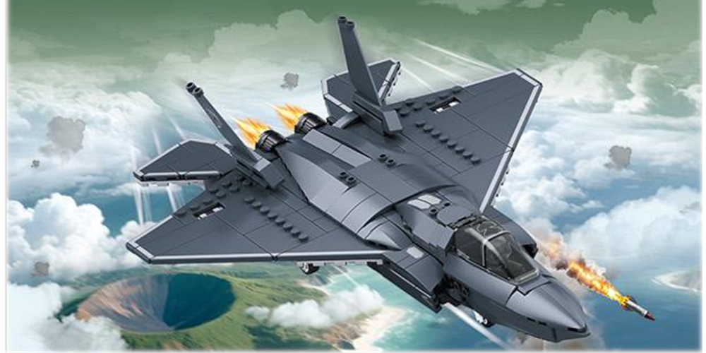 Klocki Myśliwiec J35 Army Stealth Fighter 155 335 elementów + Pilot Tomdorix