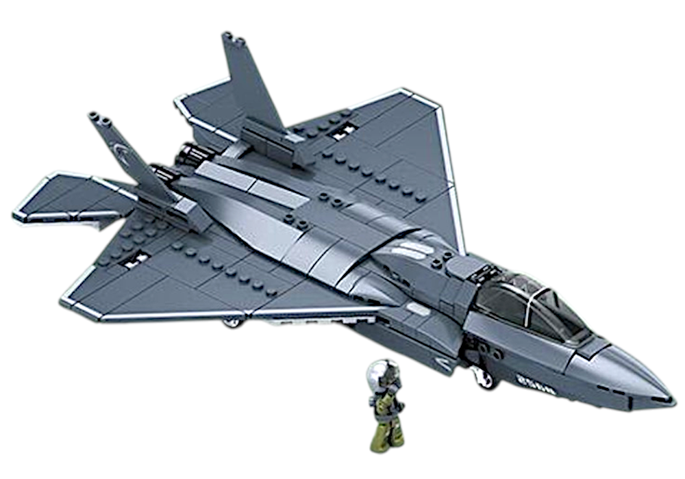 Klocki Myśliwiec J35 Army Stealth Fighter 155 335 elementów + Pilot Tomdorix
