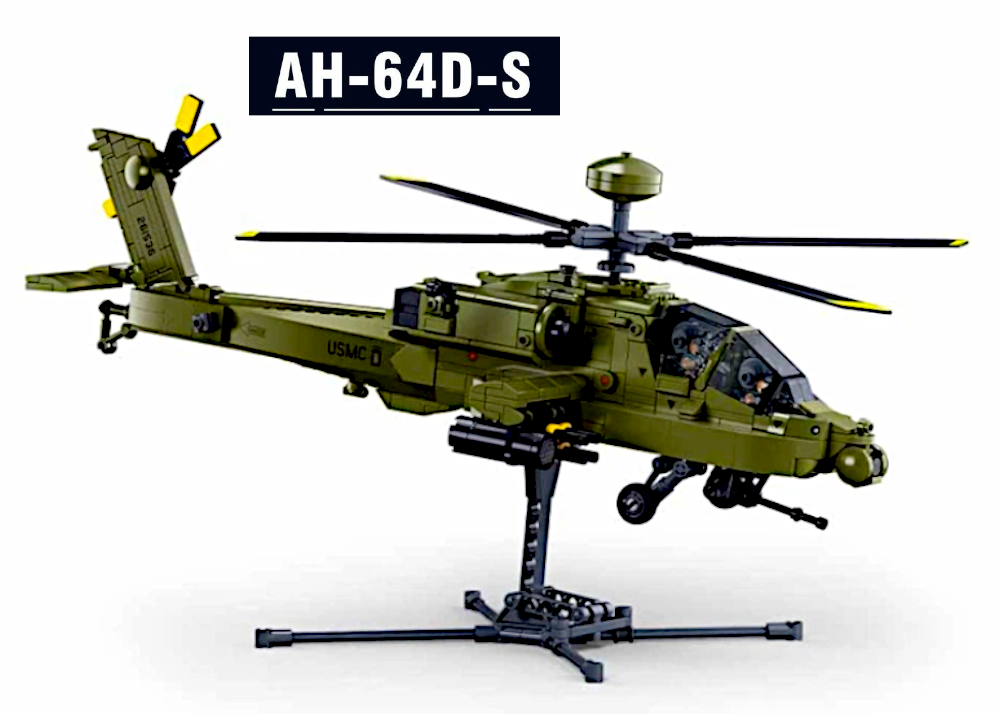 Duży model: aż do 42,3 cm długości | 734 elementy | 2 figurki pilotów | Podstawka ekspozycyjna w zestawie