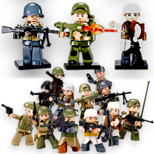 Klocki Figurki Żołnierze Wojsko Akcesor. Army 12 wer Tomdorix