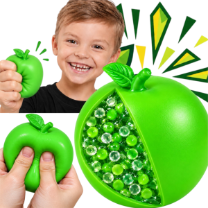 Gniotek JABŁKO CHRUPIĄCY Crunchy Squishy ASMR Sensoryczny Antystresowy 6,5CM 80g