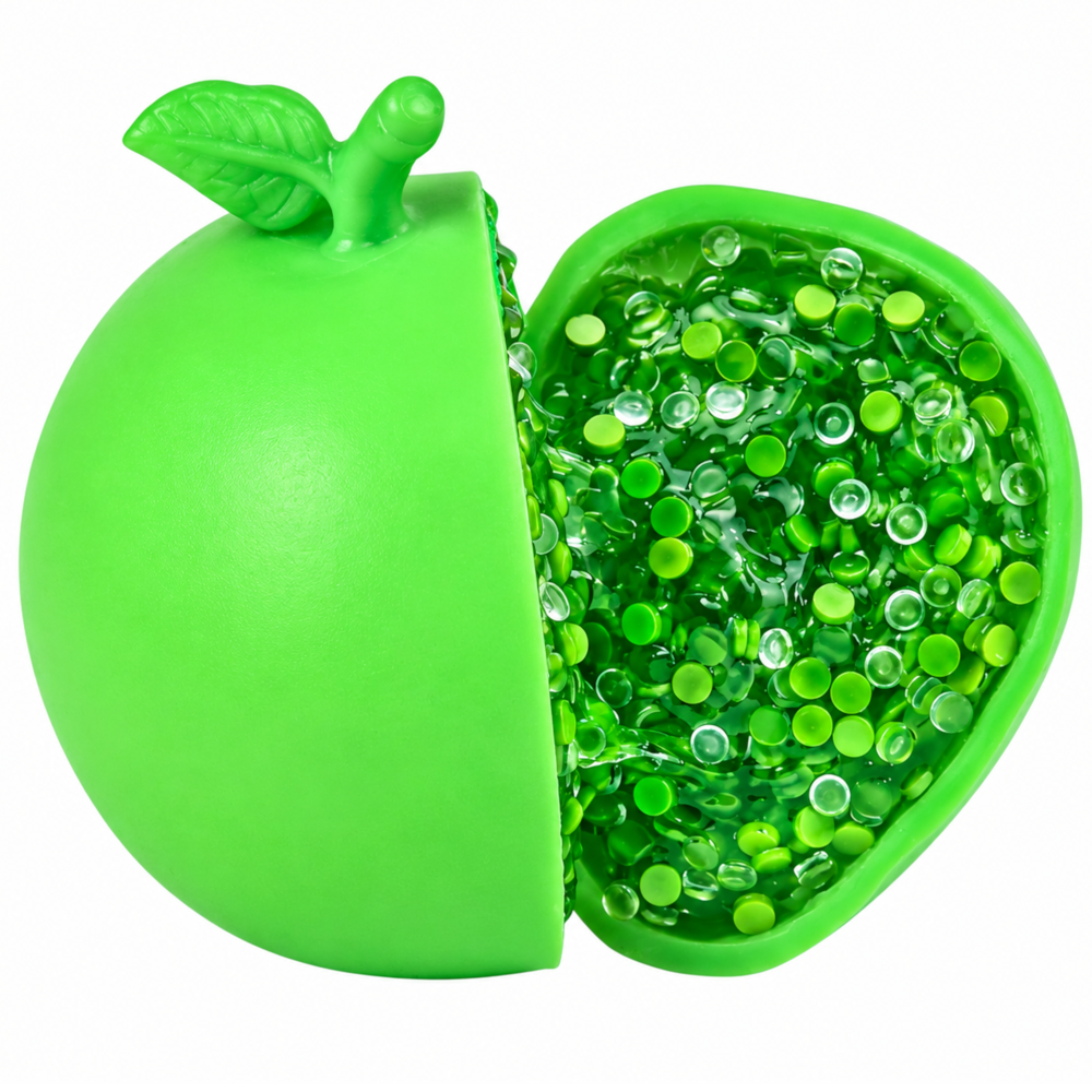 Gniotek JABŁKO CHRUPIĄCY Crunchy Squishy ASMR Sensoryczny Antystresowy 6,5CM 80g