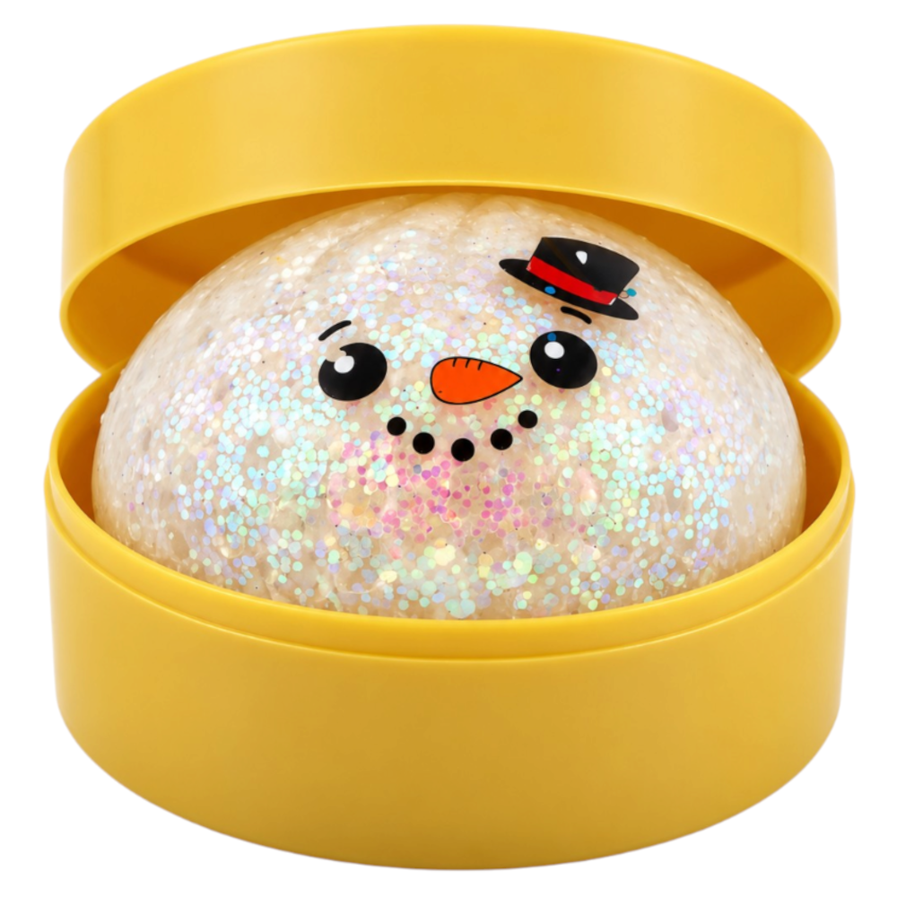 Duży Gniotek Pieróg ŚWIĄTECZNY Brokatowy DUMPLING SQUISHY 10cm Antystresowy 150g TOMDORIX