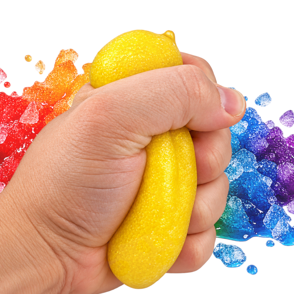 GNIOTEK SLUSHY Kruszony Lód Sorbet Owocowy Squishy Crunchy Sensoryczny ASMR TOMDORIX