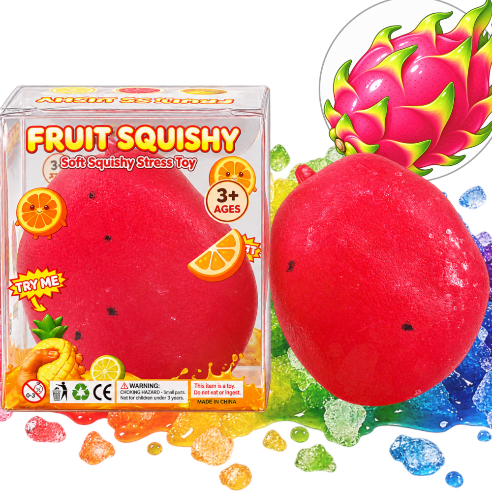 GNIOTEK SLUSHY Kruszony Lód Sorbet Owocowy Squishy Crunchy Sensoryczny ASMR TOMDORIX