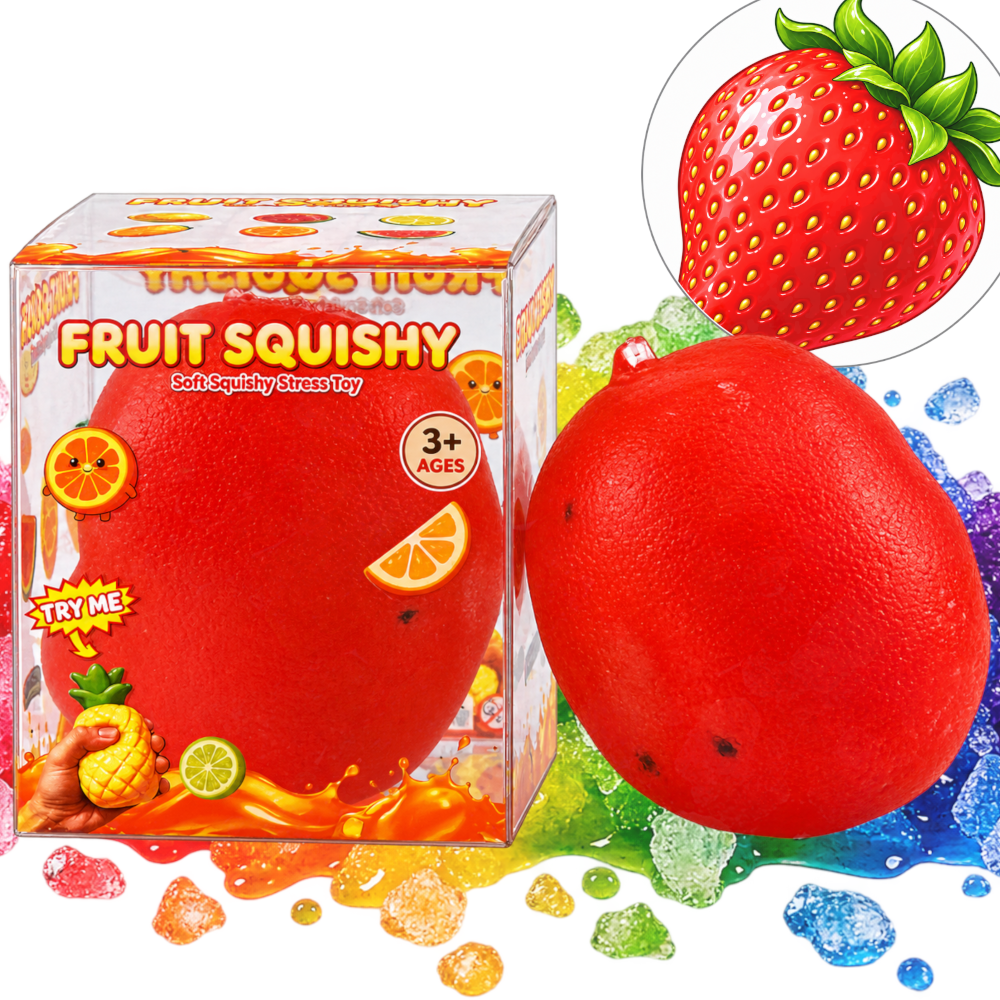 GNIOTEK SLUSHY Kruszony Lód Sorbet Owocowy Squishy Crunchy Sensoryczny ASMR TOMDORIX