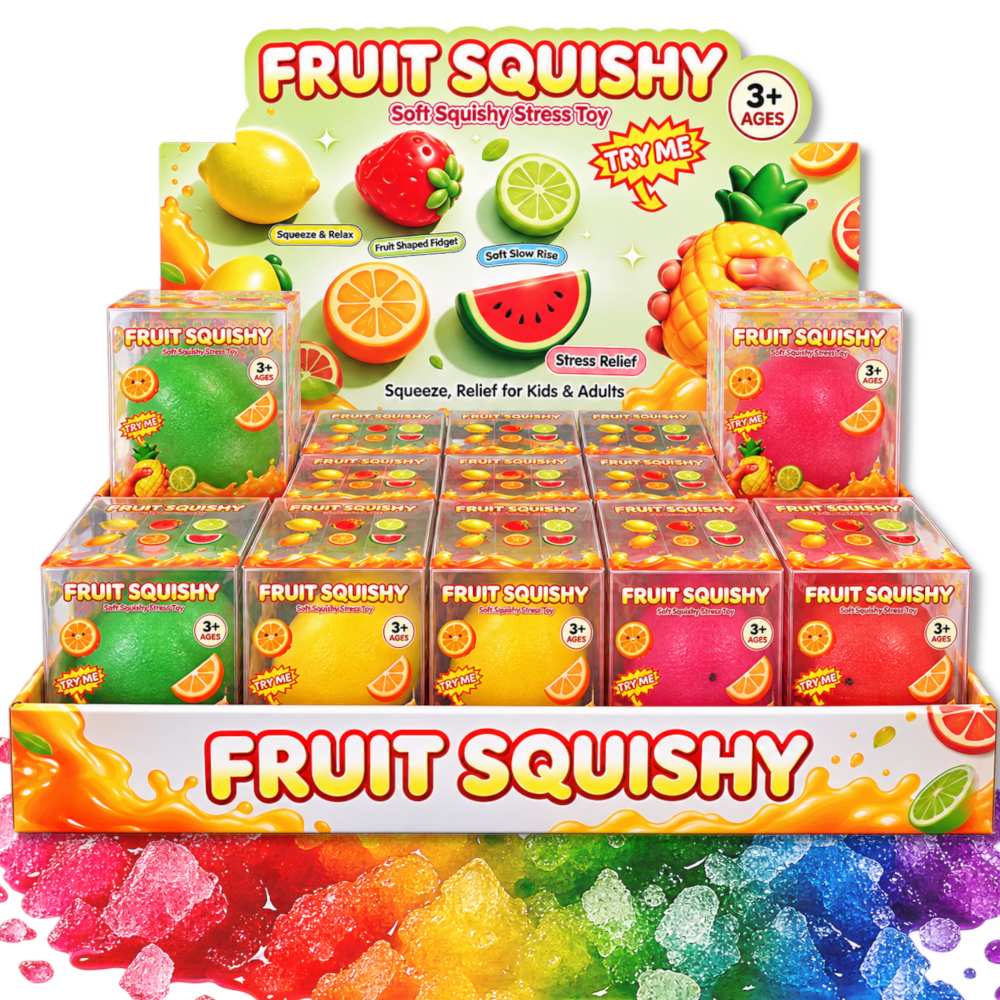 GNIOTEK SLUSHY Kruszony Lód Sorbet Owocowy Squishy Crunchy Sensoryczny ASMR TOMDORIX