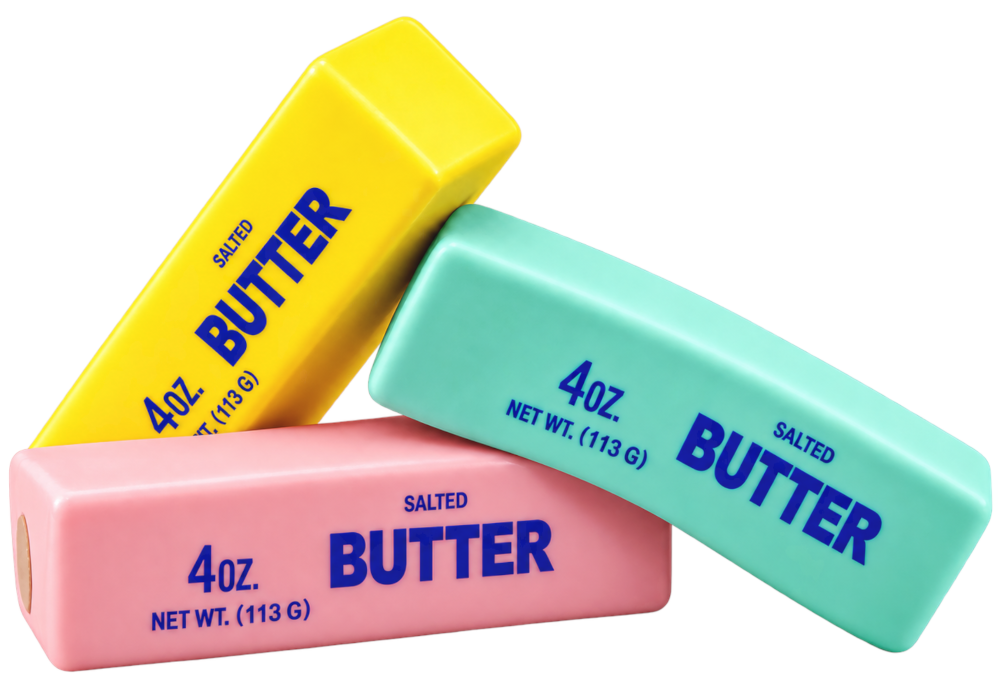 Gniotek MASŁO Salted Butter CHRUPIĄCY CRUNCHY Squishy ASMR Antystresowy XXL TOMDORIX