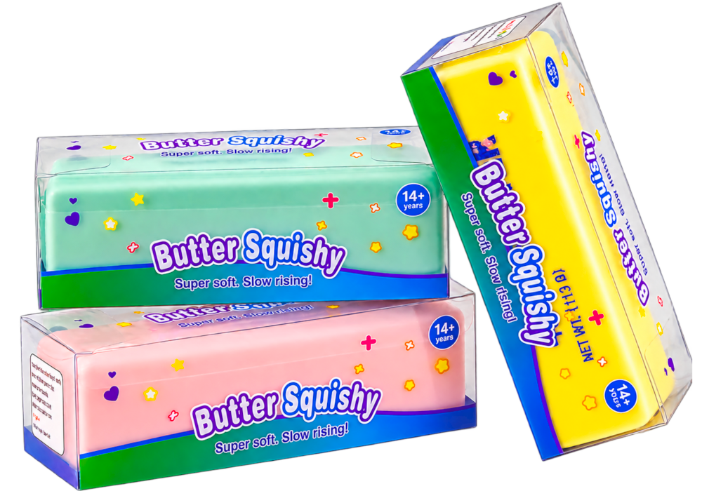 Gniotek MASŁO Salted Butter CHRUPIĄCY CRUNCHY Squishy ASMR Antystresowy XXL TOMDORIX