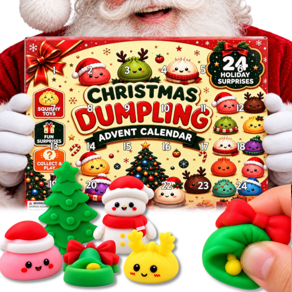 KALENDARZ ADWENTOWY 2026 24 Gniotki Pierogi Squishy Antystresowe Dla Dzieci TOMDORIX