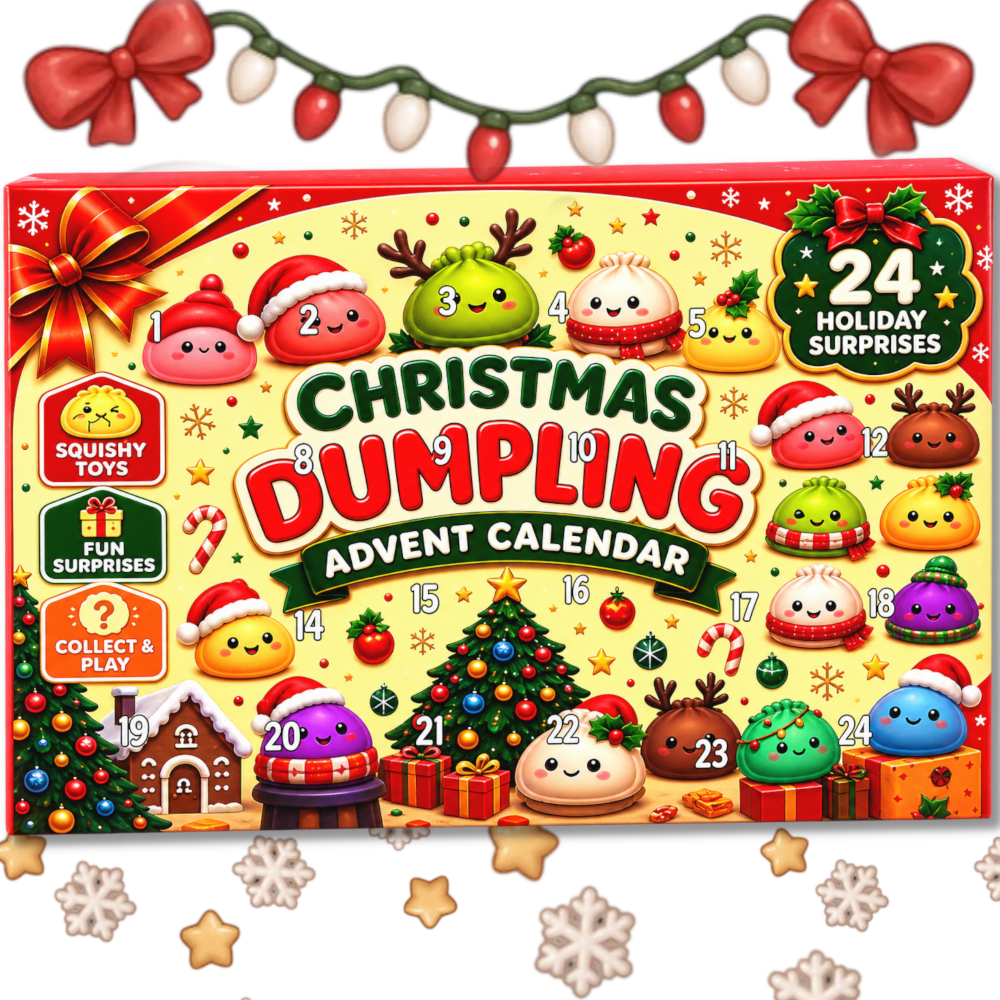 KALENDARZ ADWENTOWY 2026 24 Gniotki Pierogi Squishy Antystresowe Dla Dzieci TOMDORIX