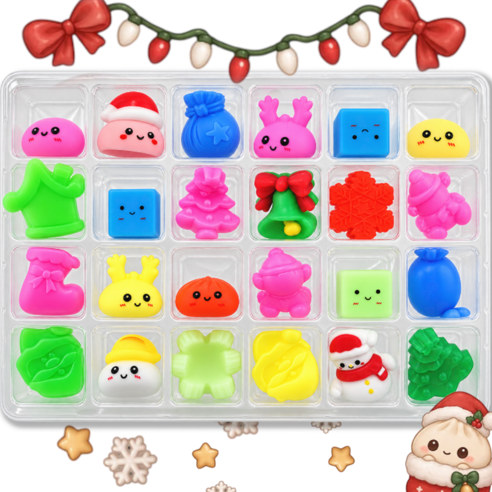 KALENDARZ ADWENTOWY 2026 24 Gniotki Pierogi Squishy Antystresowe Dla Dzieci TOMDORIX